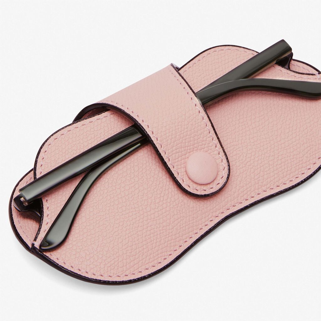 Glasses Case - Peony Pink - Vitello VS - Valextra - 2