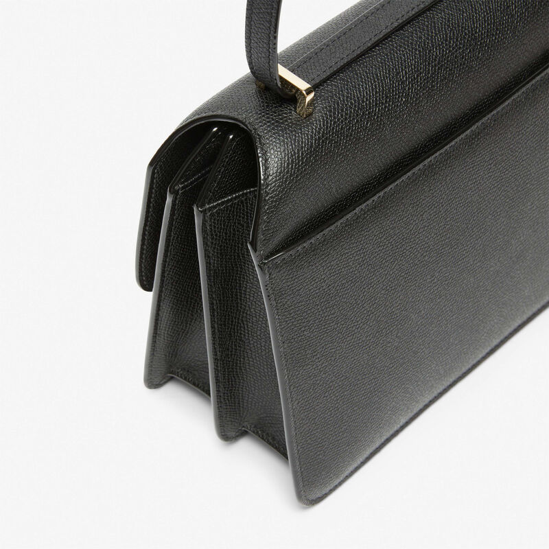 Nolo crossbody medium bag - Black - Vitello VS - Valextra - 4