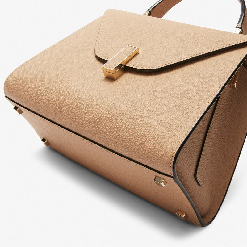 Iside Top handle medium bag - Cashmere Beige - Millepunte calf leather - Valextra - 4