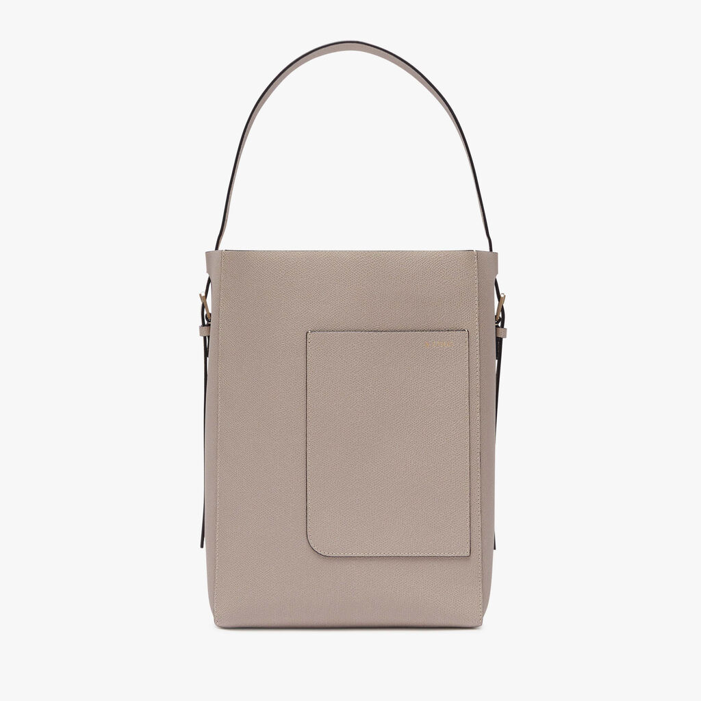 Valextra Borsa a secchiello da Donna in Pelle rigida Rosa | Valextra Soft