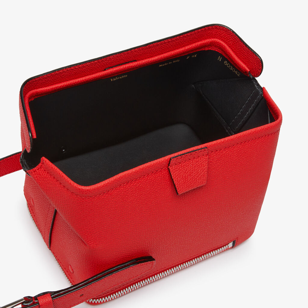 Borsa Tric Trac - Rosso Cremisi - Vitello VS - Valextra - 3