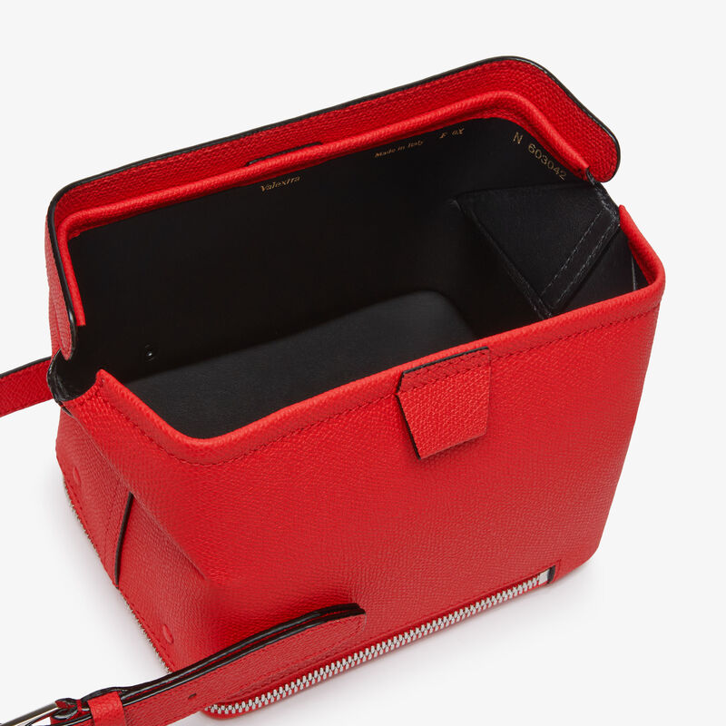 Tric Trac Bag - Crimson Red - Millepunte calf leather - Valextra - 3