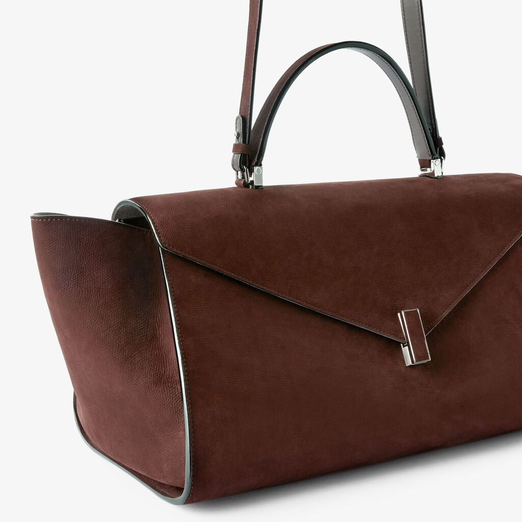 Iside Editor Senso Top Handle Large Bag -  - Vitello Millepunte Nabuk - Valextra - 3