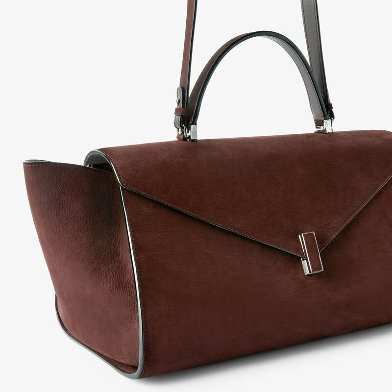 Iside Editor Senso Top Handle Large Bag -  - Vitello Millepunte Nabuk - Valextra - 3