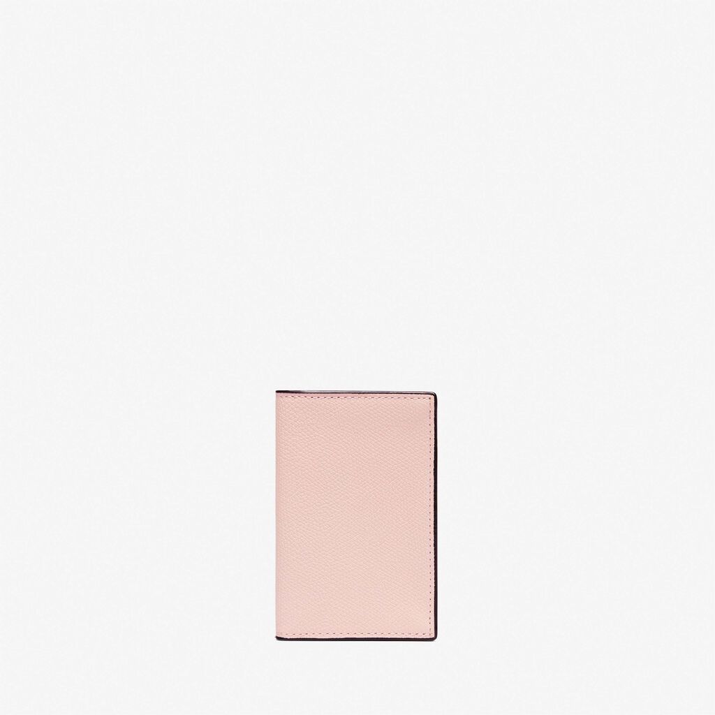 Valextra Porta carte di credito in Pelle Rosa | Valextra