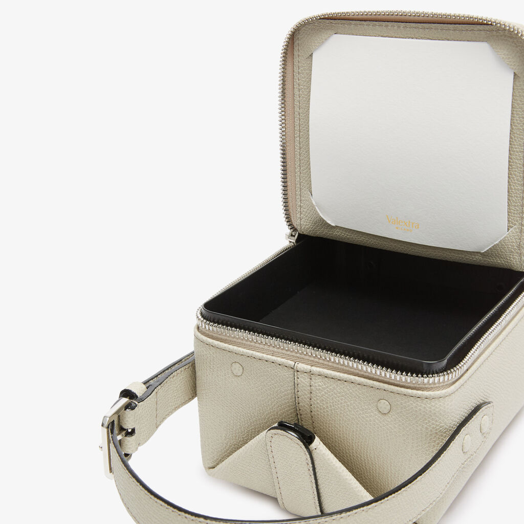 Tric Trac Bag - Linen Grey - Vitello VS - Valextra - 7