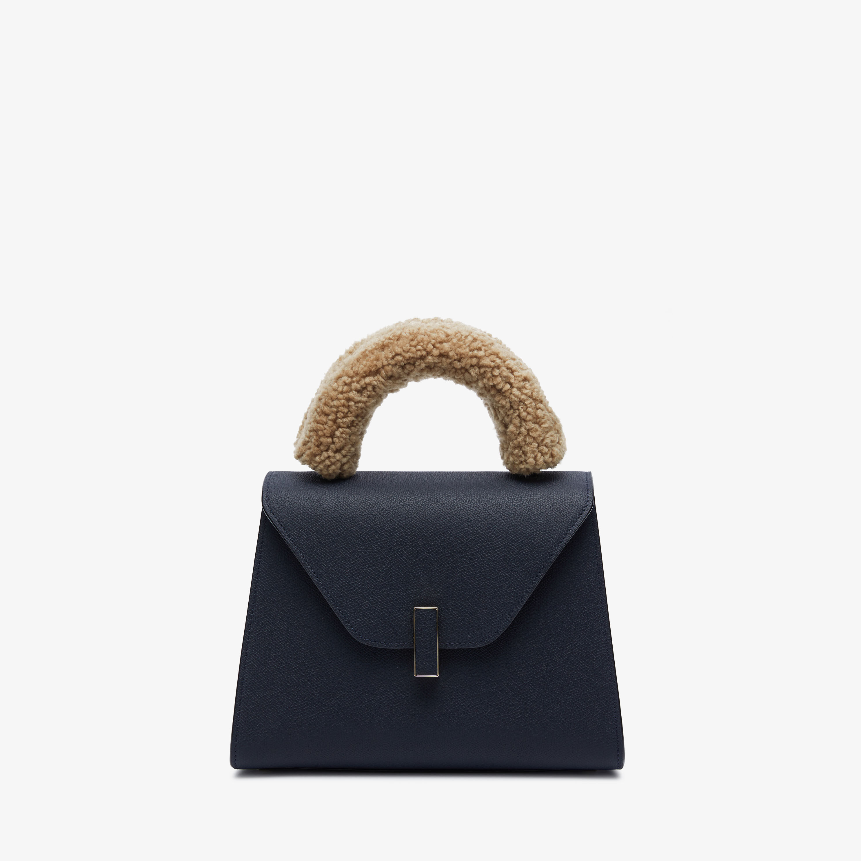 Women's Beige Luxury Fur handle cover for bags | Valextra Iside