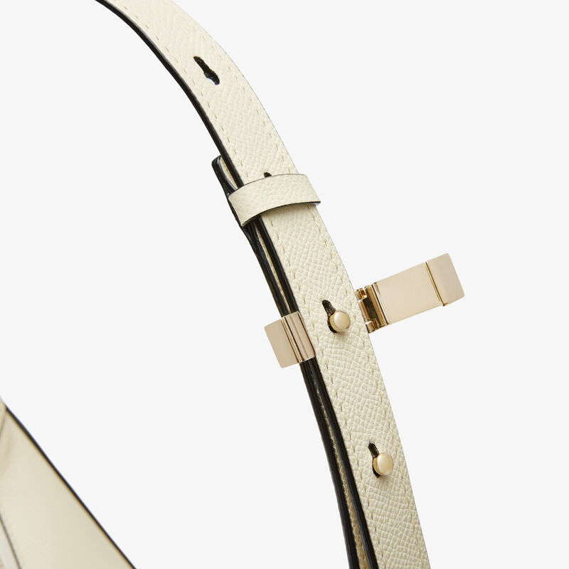 ViVi Hobo Medium Bag - Pergamena White - Millepunte Soft calf leather - Valextra - 5