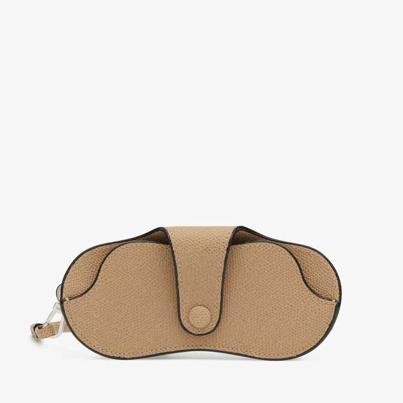 Glasses Case with Lanyard - Cashmere Beige - Millepunte calf leather - Valextra - 5