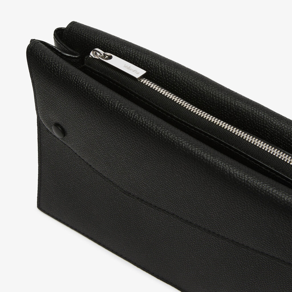 Borsa a tracolla Pocket - Nero - Vitello VS - Valextra - 5