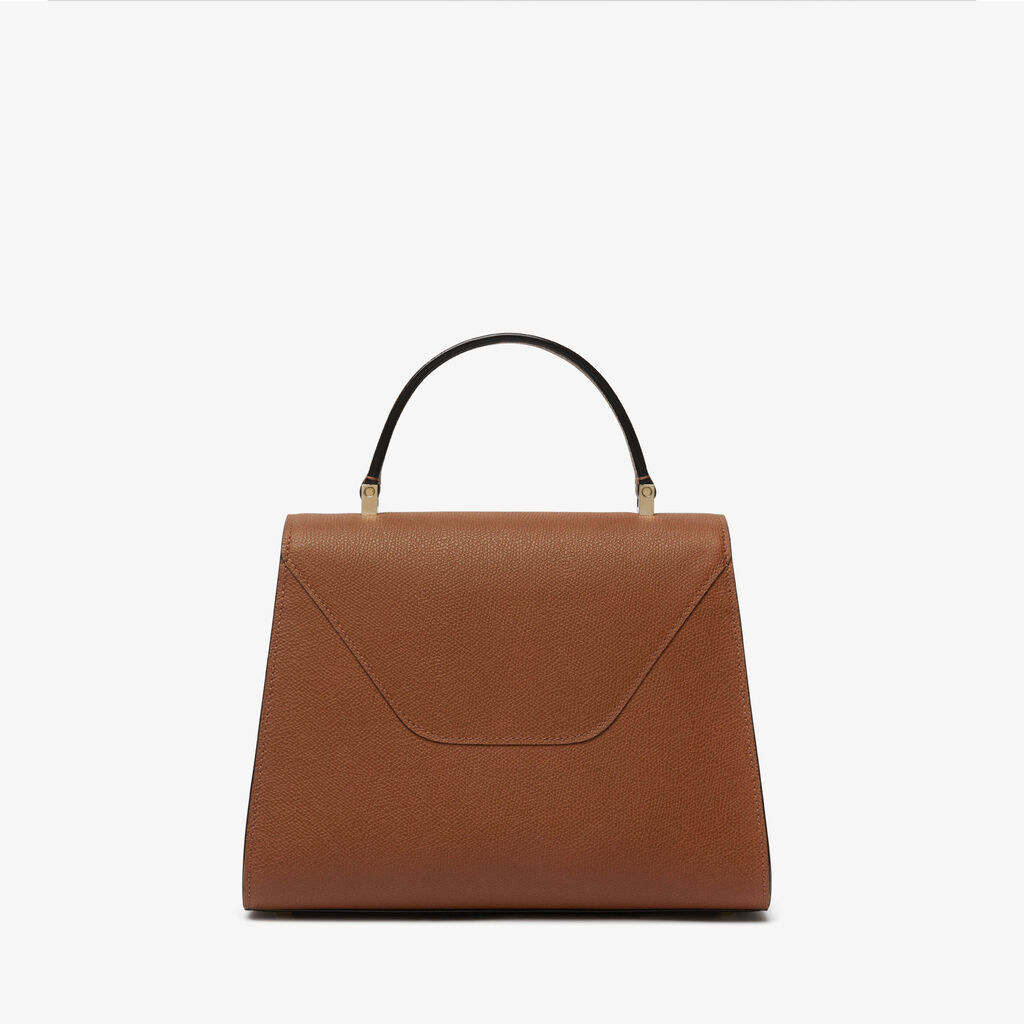 Iside Top Handle Medium Bag - Chocolate Brown - Vitello VS - Valextra - 6