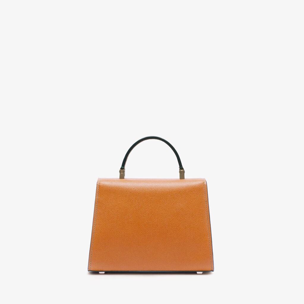 Iside crossbody micro bag - Havana Brown - Millepunte calf leather - Valextra - 6
