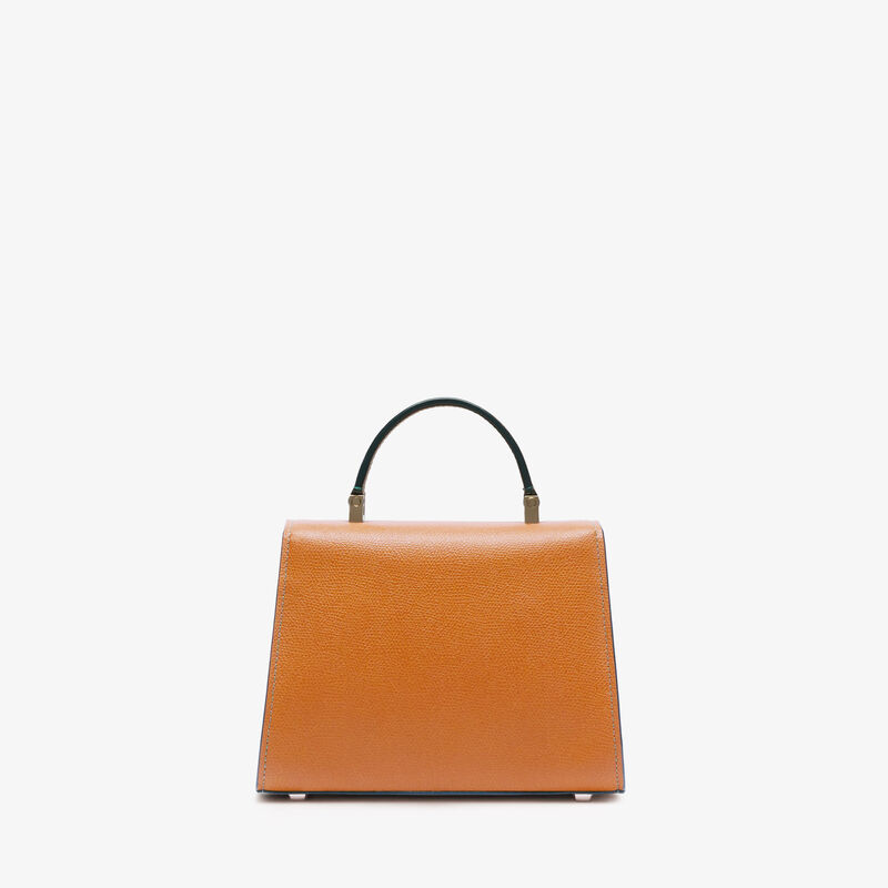 Iside crossbody micro bag - Havana Brown - Millepunte calf leather - Valextra - 6