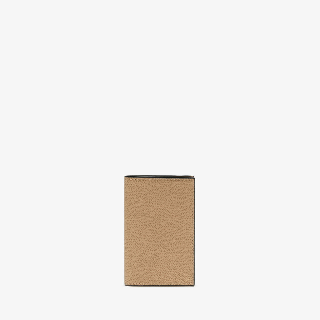 Valextra Porta carte di credito da Donna di Lusso in Pelle Beige | Valextra