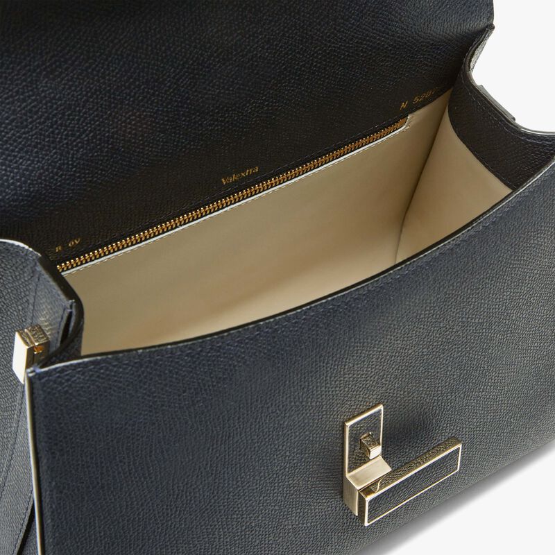 Iside Top handle medium bag - Night Blue - Millepunte calf leather - Valextra - 3