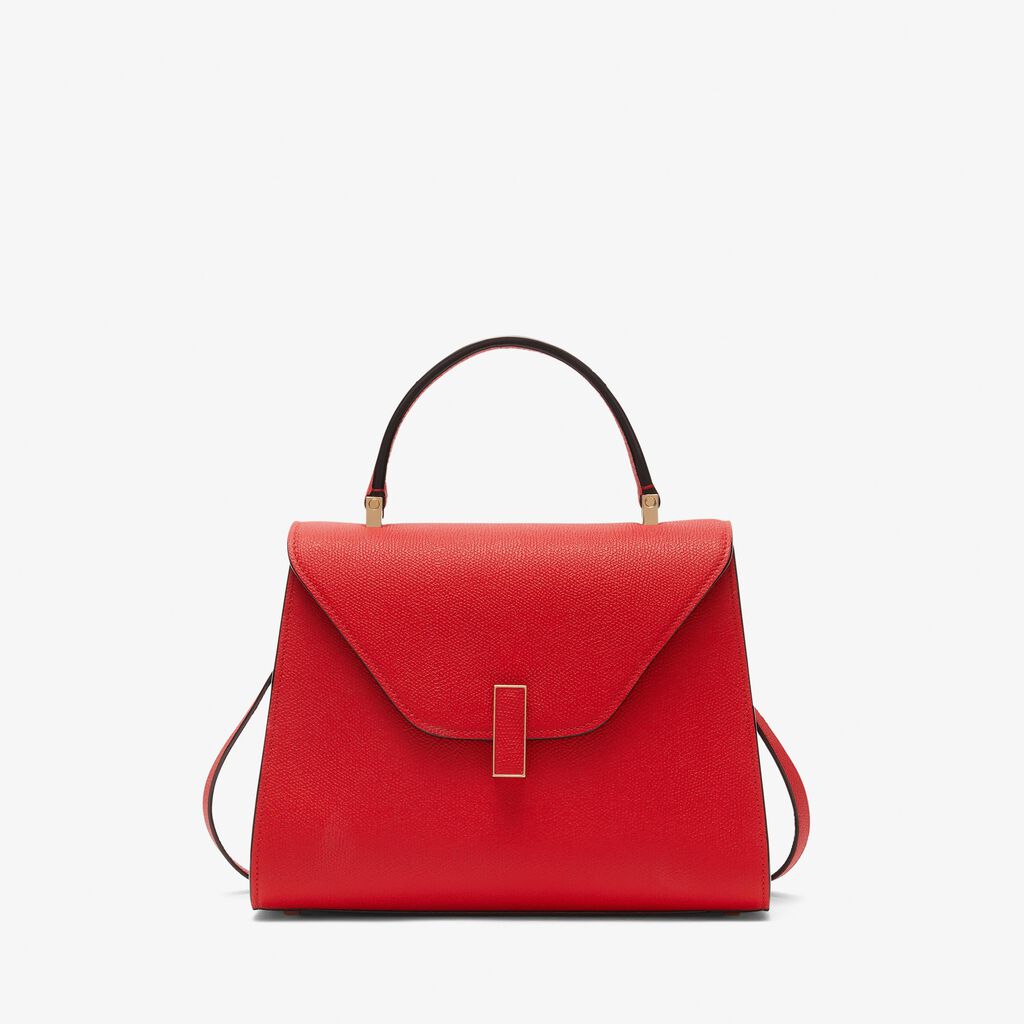 Valextra Borsa a mano Media da Donna in Pelle Rossa | Valextra Iside