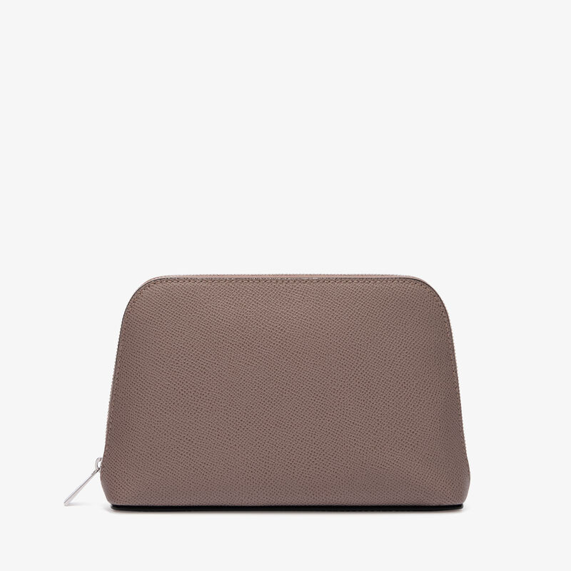 Cosmetic Medium Case - Sahara Brown - Millepunte Soft calf leather - Valextra - 5