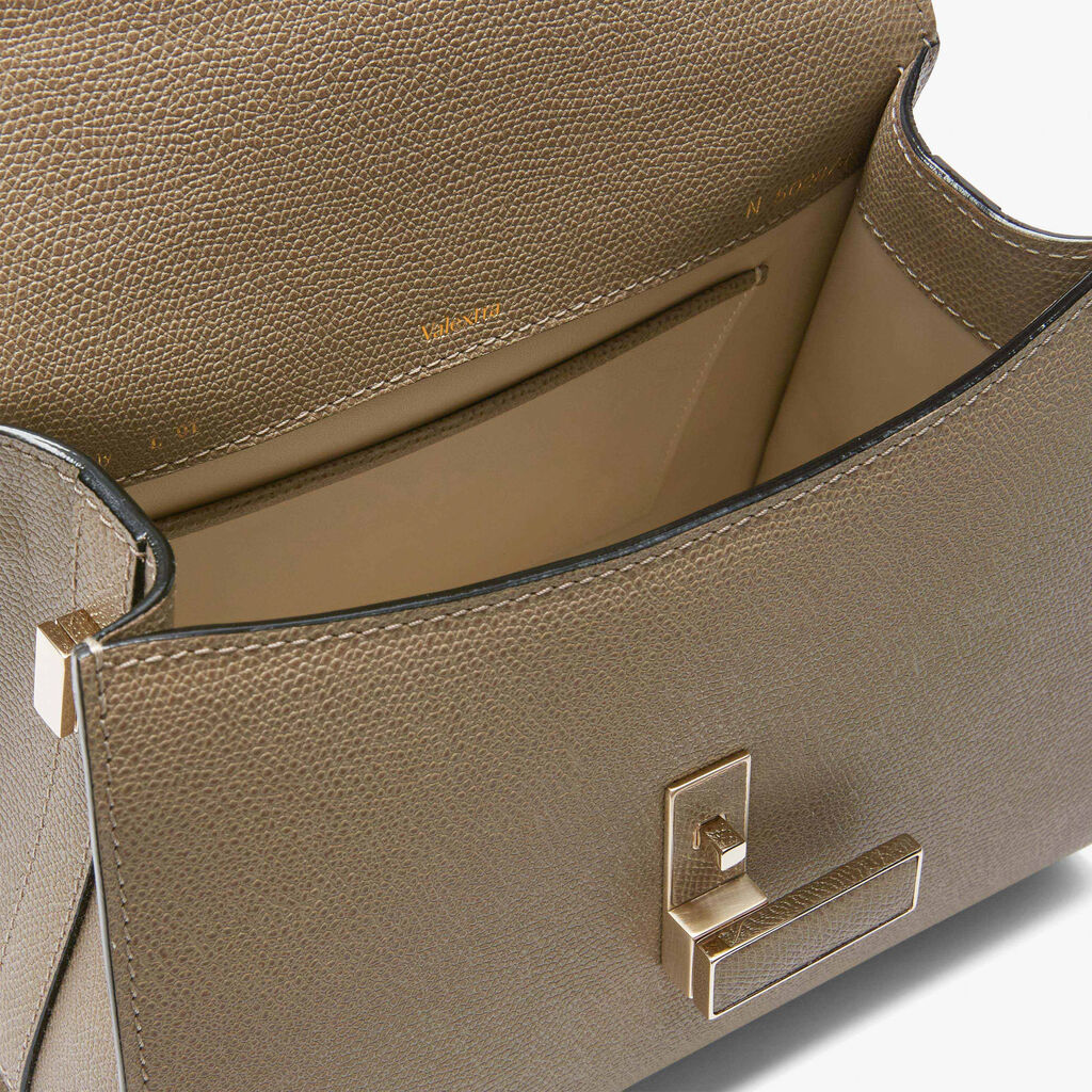 Iside Top handle mini bag - Oyster Brown - Vitello VS - Valextra - 3