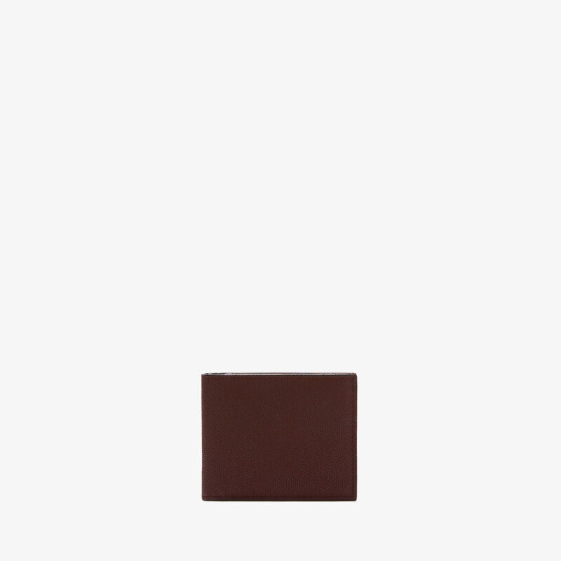 Wallet 4Cc With Coin Holder - Coffee Brown - Millepunte calf leather - Valextra - 1