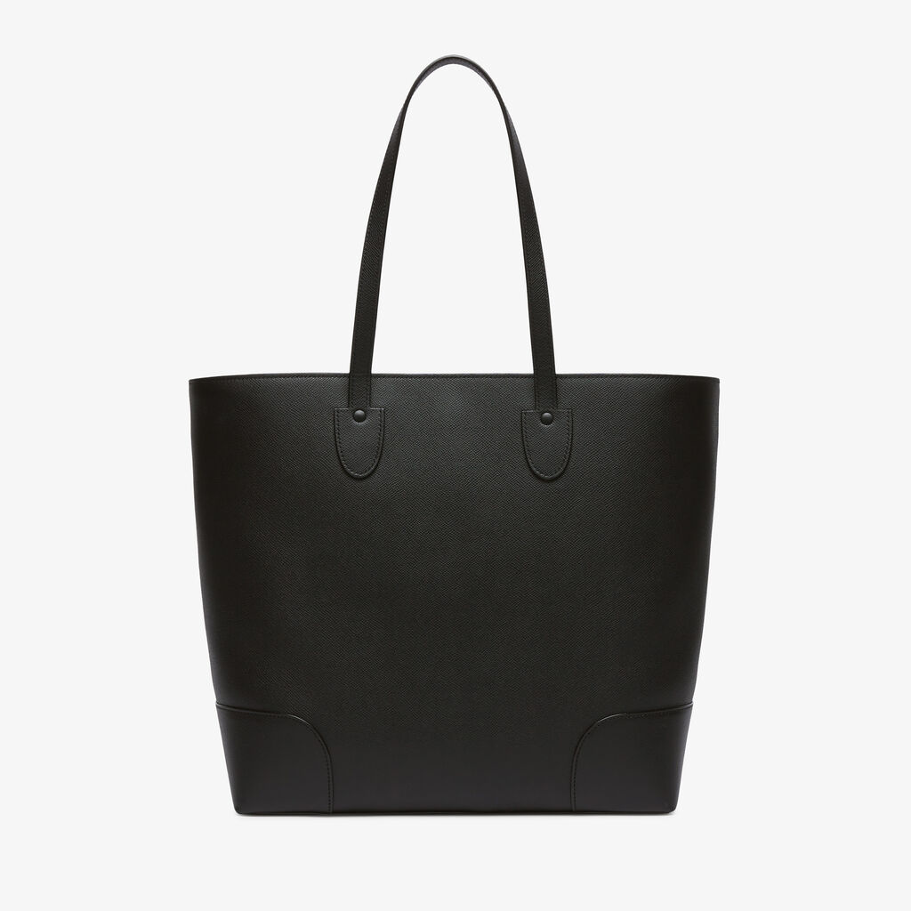 Babila Tote Medium Bag - Black - Millepunte Soft calf leather - Valextra - 4