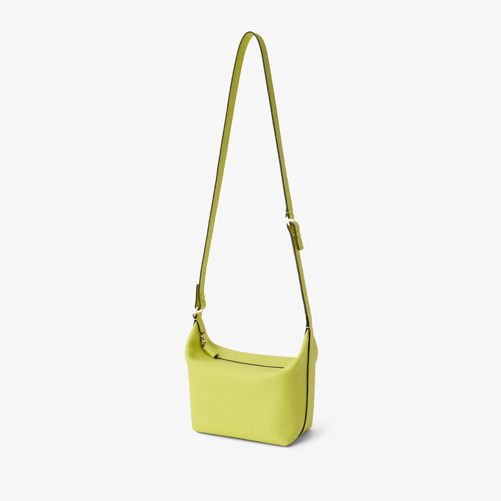 Mochi Top Handle Mini Bag - Citrine Yellow - Vitello Millepunte Soft - Valextra - 3