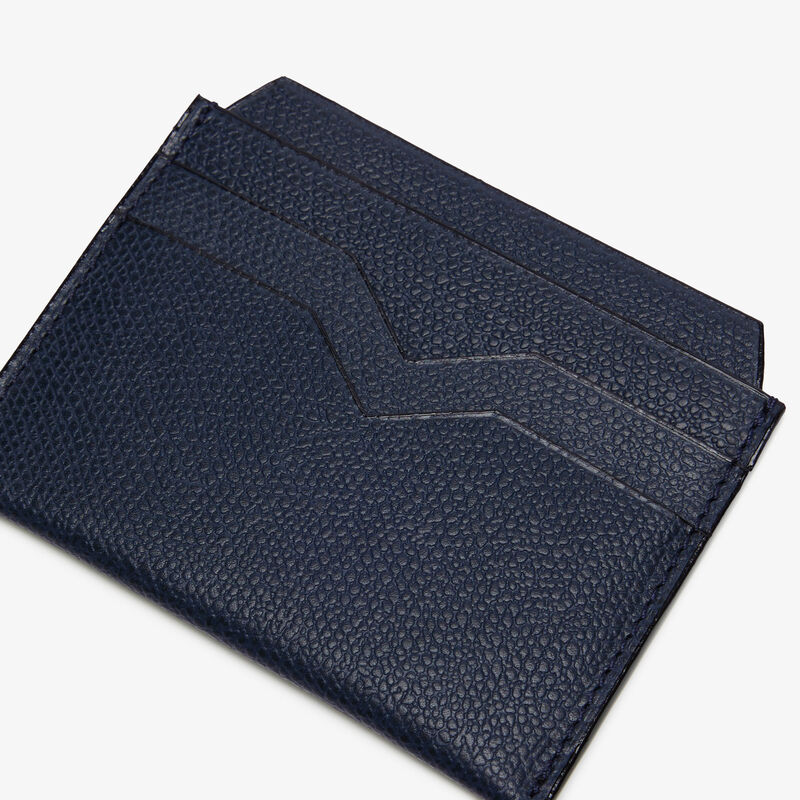 4CC Card Case - Dark Blue - Millepunte calf leather - Valextra - 2
