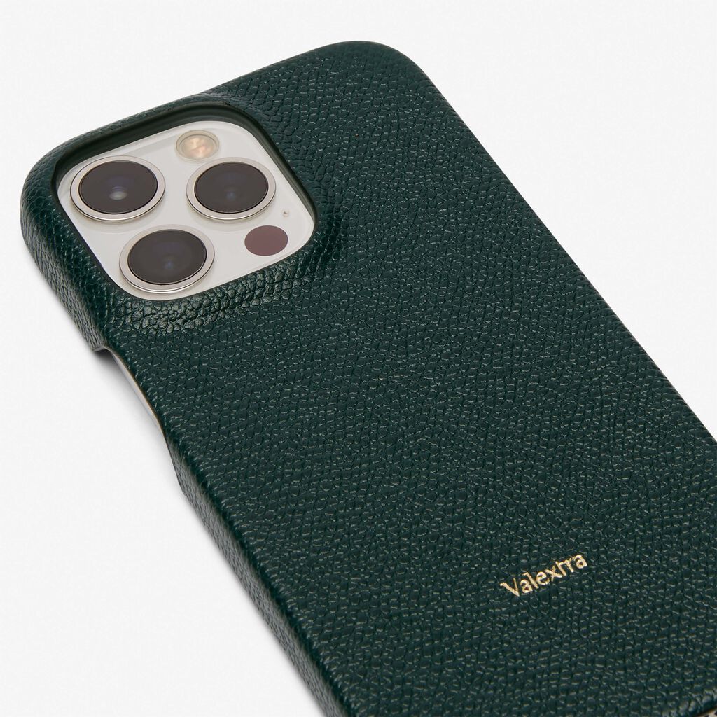 Iphone 13 Pro Cover - Valextra Green - Vitello VS - Valextra - 2