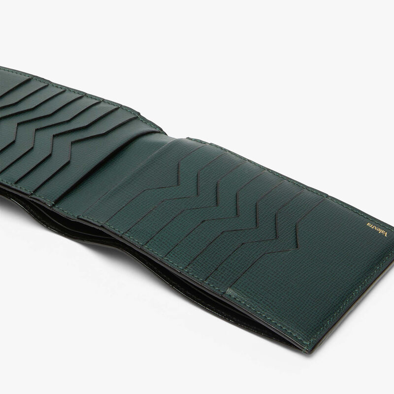Bifold 14cc Wallet - Valextra Green - Pav&egrave; calf leather - Valextra - 2