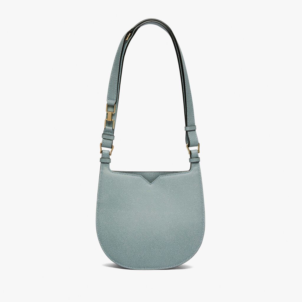 Hobo Weekend Mini Bag - Smokey Blue - Vitello VS - Valextra - 1