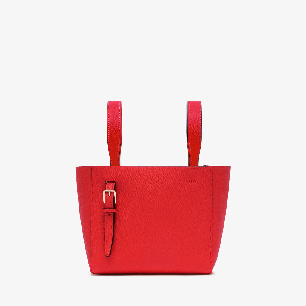 Soft Bucket Micro bag - Crimson Red - Vitello VS - Valextra - 6