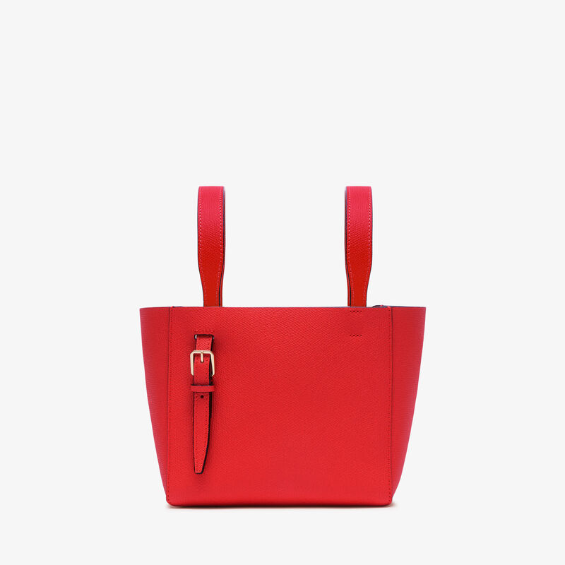 Soft Bucket Micro bag - Crimson Red - Millepunte calf leather - Valextra - 6