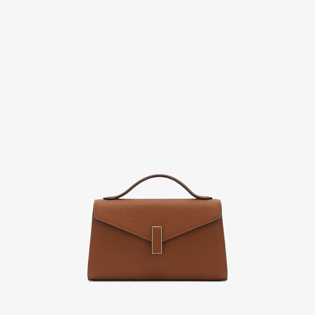 Iside T&igrave;n Top Handle Bag - Chocolate Brown - Millepunte calf leather - Valextra - 3