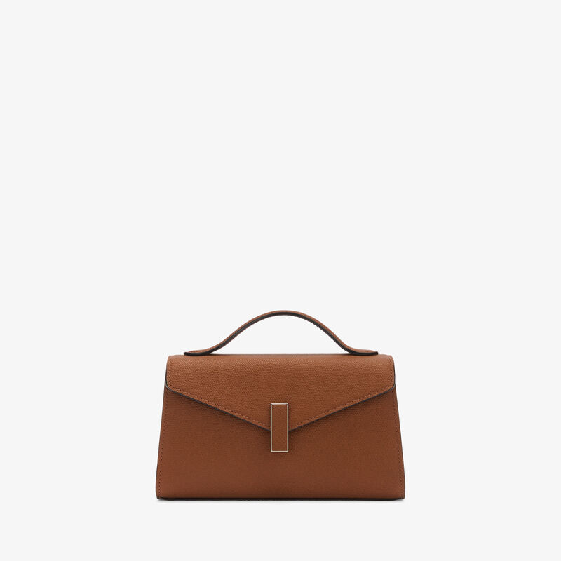 Iside T&igrave;n Top Handle Bag - Chocolate Brown - Millepunte calf leather - Valextra - 3
