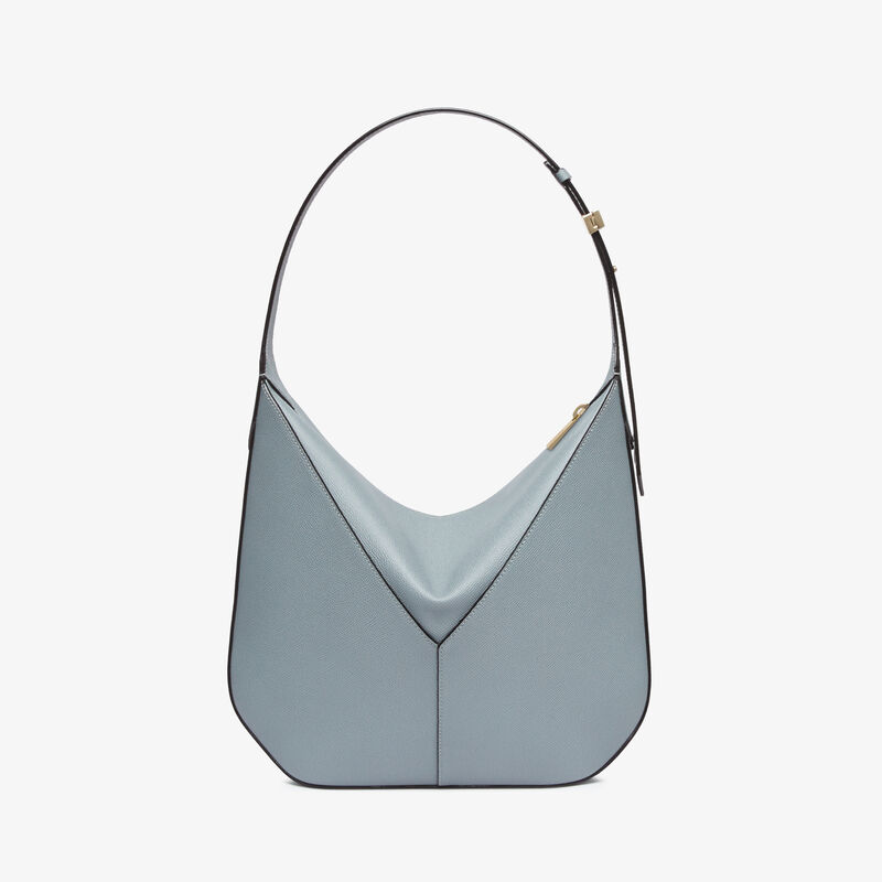 Vivi Hobo Mini Bag - Niagara Blue - Millepunte Soft calf leather - Valextra - 6