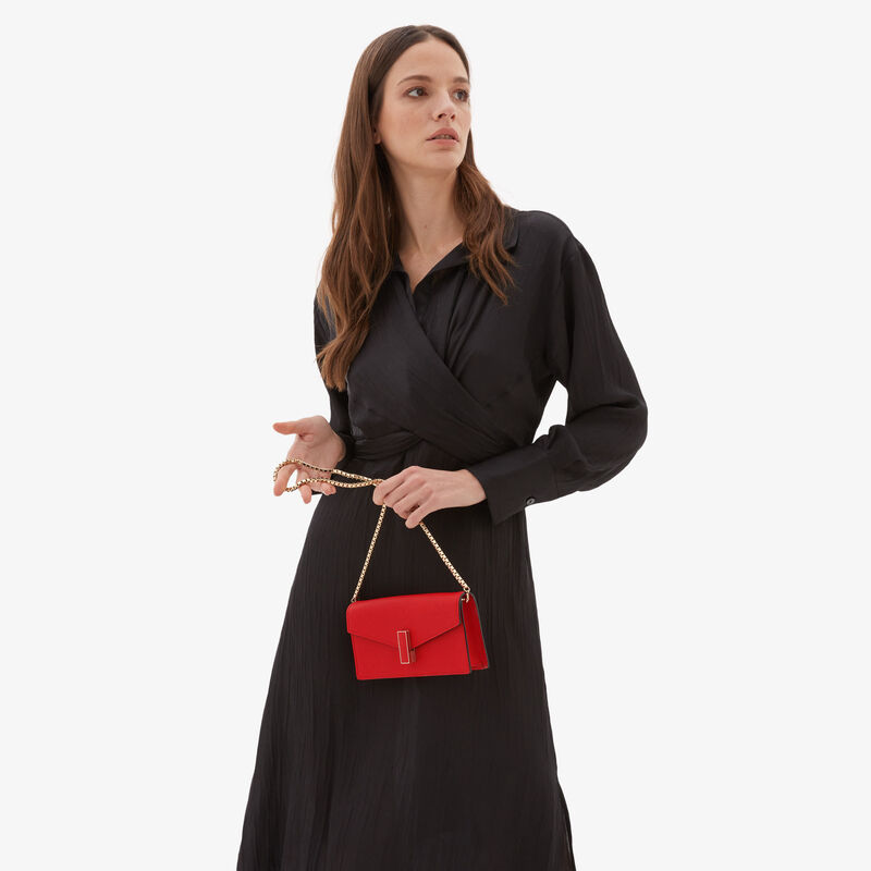 Iside clutch bag - Love Red - Millepunte calf leather - Valextra - 2