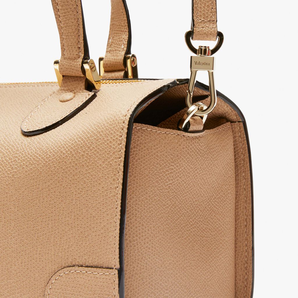 Babila Boston Mini Bag - Cashmere Beige - Vitello VS - Valextra - 5