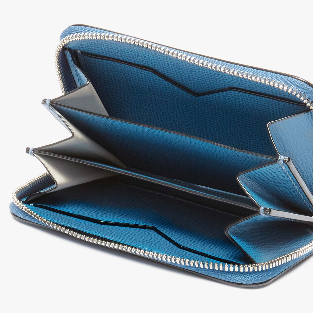 Card Holder Zip Around - Cobalt Blue - Cuoio VL - Valextra - 2