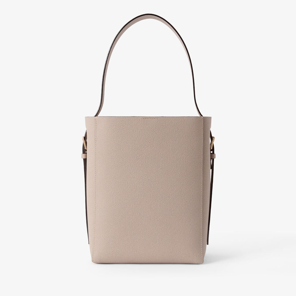 Soft Bucket Mini Bag - Nude Pink - Vitello VS - Valextra - 5