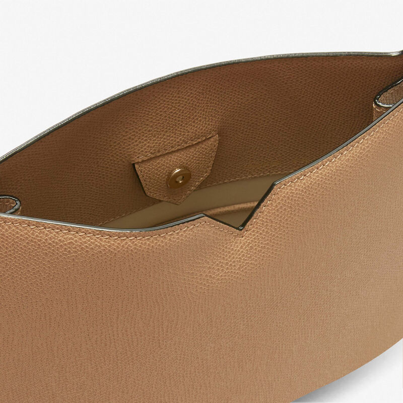 Hobo Weekend Medium Bag - Cashmere Beige - Millepunte calf leather - Valextra - 3