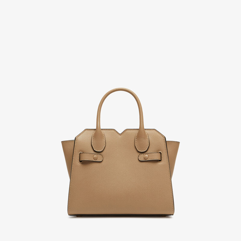 Milano Crossbody Micro Bag - Cashmere Beige - Millepunte Soft calf leather - Valextra - 8