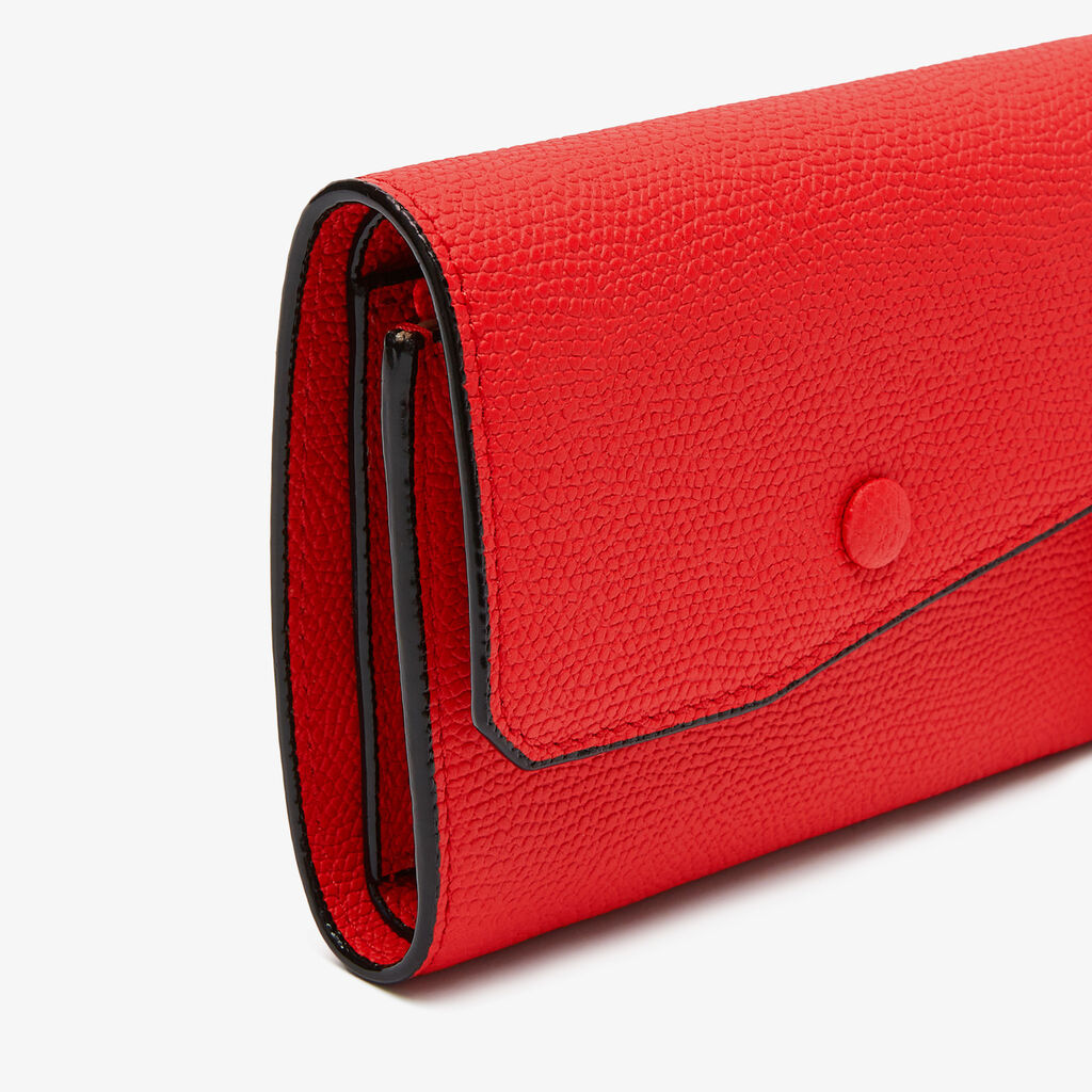Pocket Purse 6CC - Crimson Red - Vitello VS - Valextra - 3