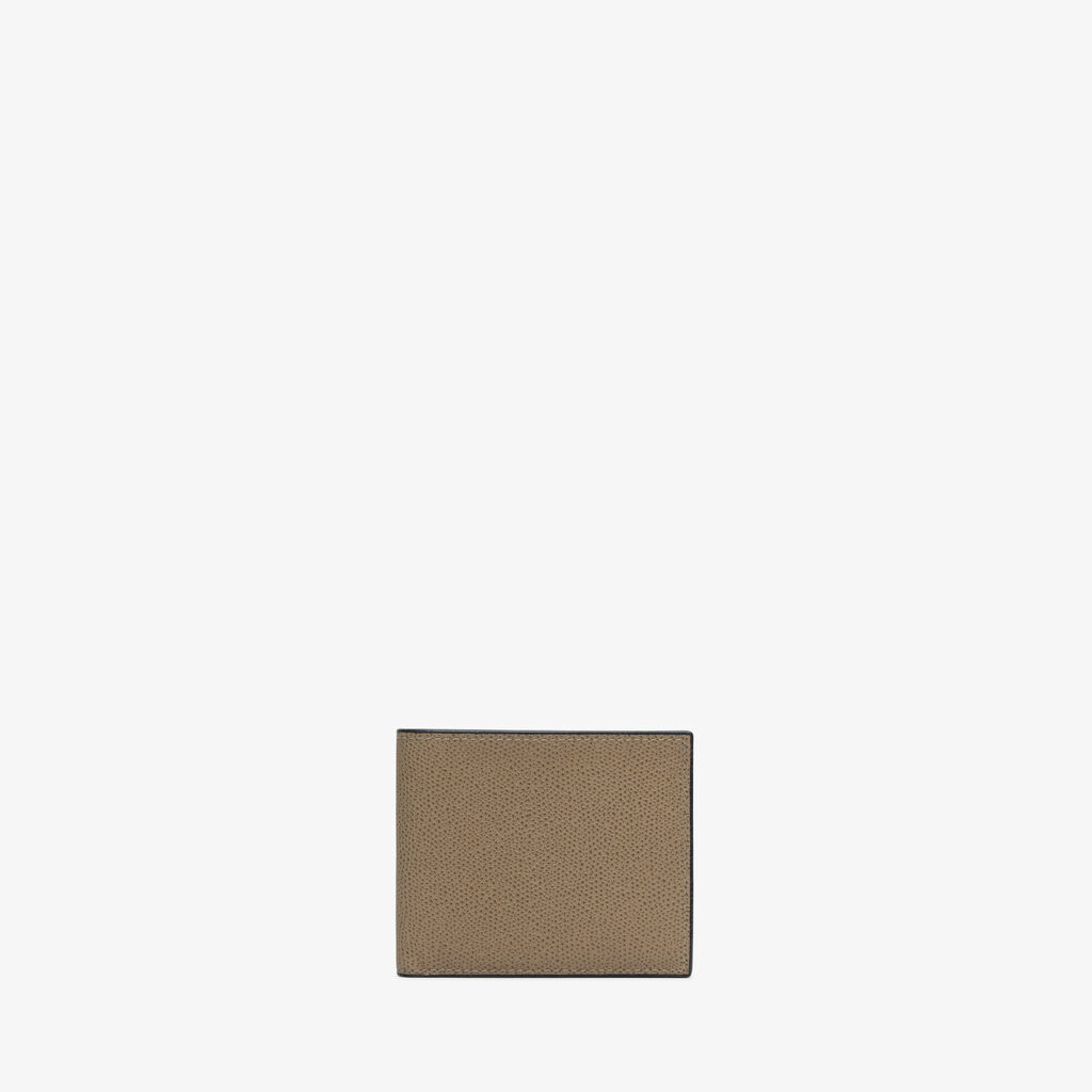 Valextra Portafoglio bifold piccolo in Pelle Marrone Tortora | Valextra