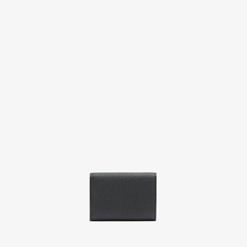 Small Wallet With Coin Holder - Night Blue - Millepunte calf leather - Valextra - 4