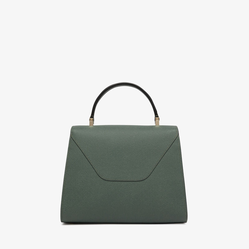 Iside Top handle medium bag - Musk Green - Millepunte calf leather - Valextra - 6