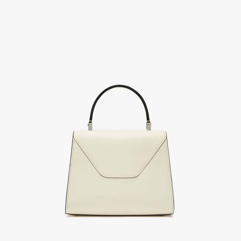 Iside Palmellato Top Handle Mini Bag - Pergamena White - Palmellato calf leather - Valextra - 6