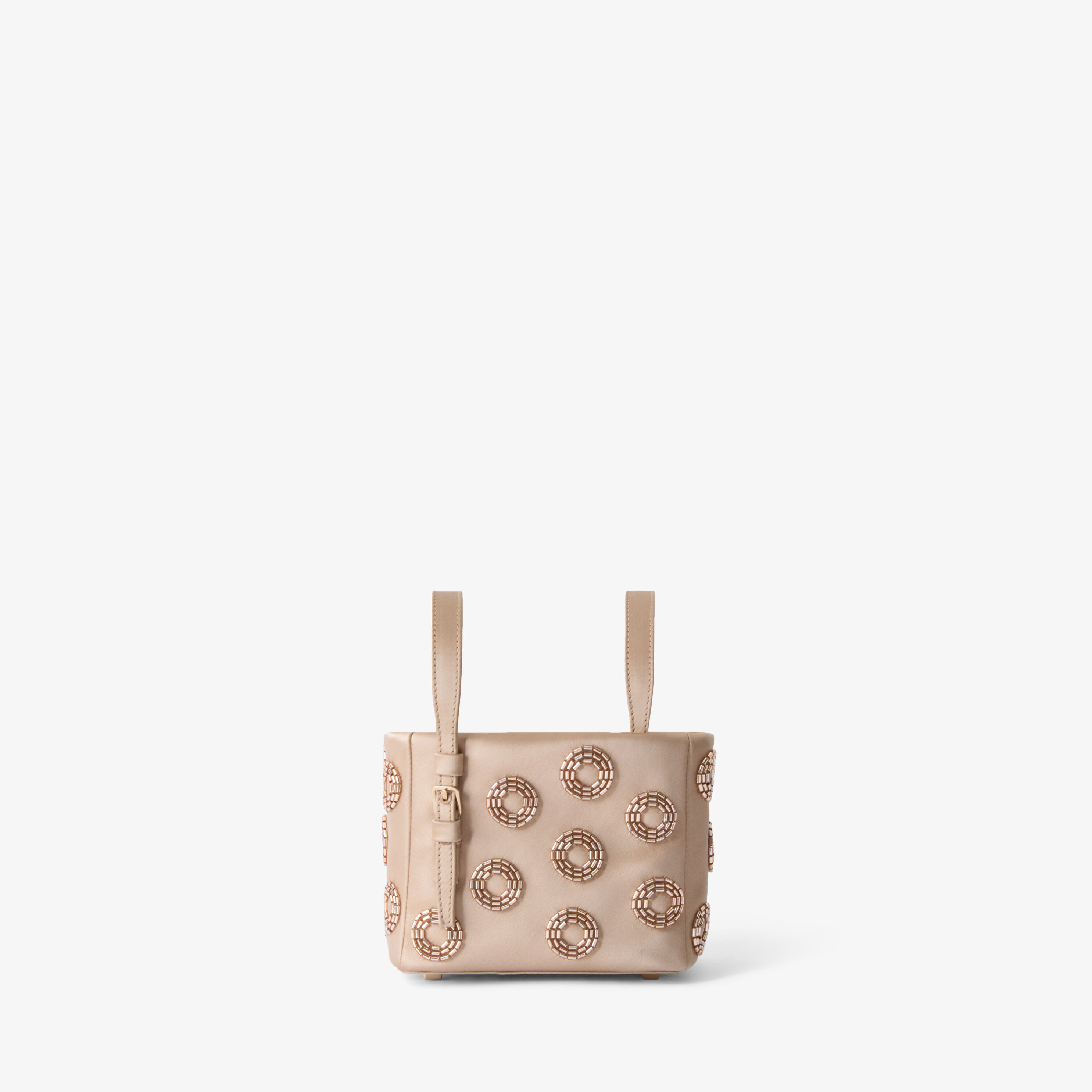 Women's Beige Luxury Leather Fizz Bucket Nano Bag | Valextra Soft
