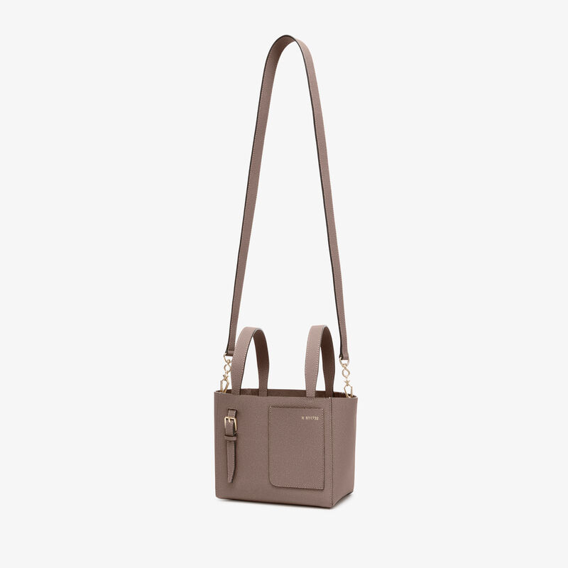 Soft Bucket Micro bag - Sahara Brown - Millepunte calf leather - Valextra - 5