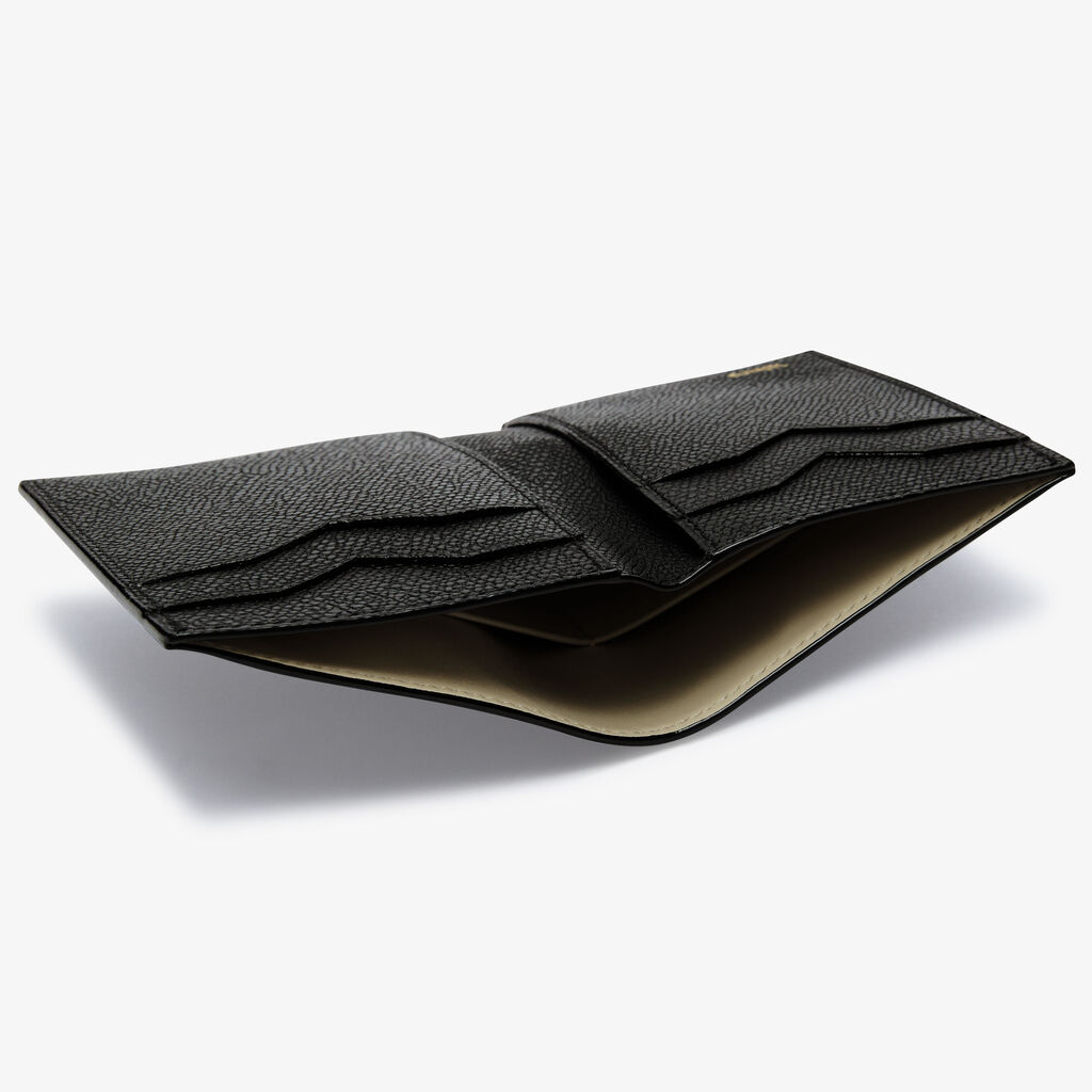 Bifold Wallet 4CC - Black - Vitello VS - Valextra - 3