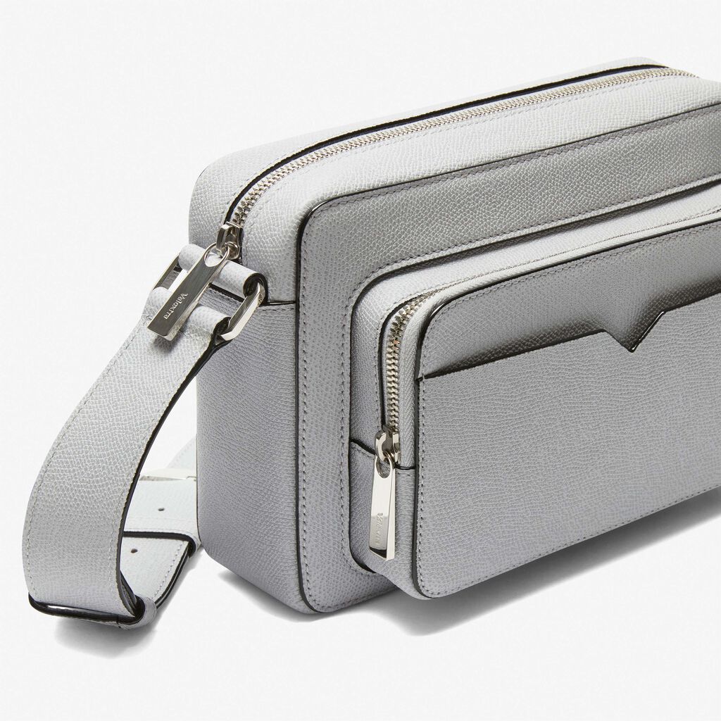 Borsa Reporter V-Line - Grigio Sasso - Vitello VS - Valextra - 5