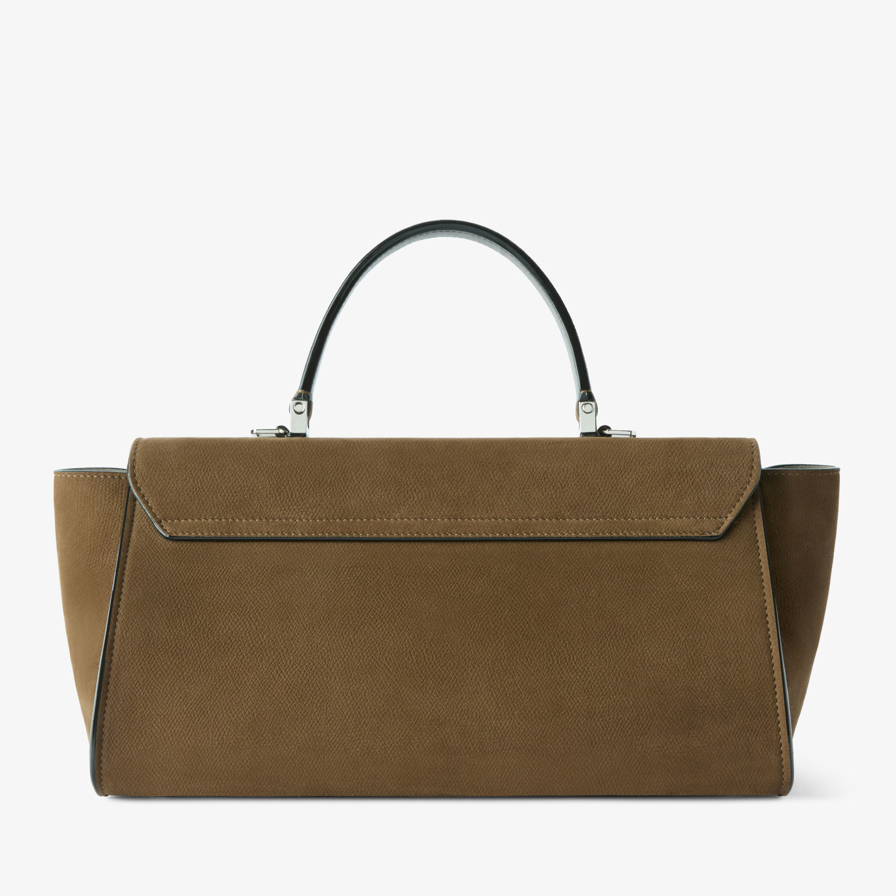 バッグ 126710 Women's Khaki Brown Luxury Leather Top Handle Bag | Valextra Iside